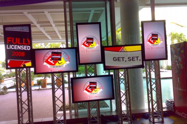 Coca Cola plasma wall